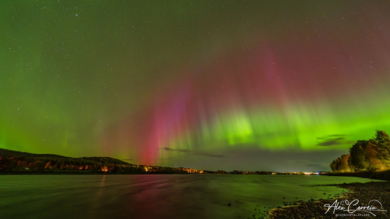 Dancing Lights over Kalix River